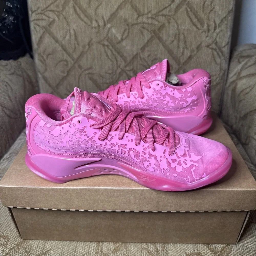Jordan Zion 3 Men's Shoes Size 7.5 Pink Lotus‎ Very Nice